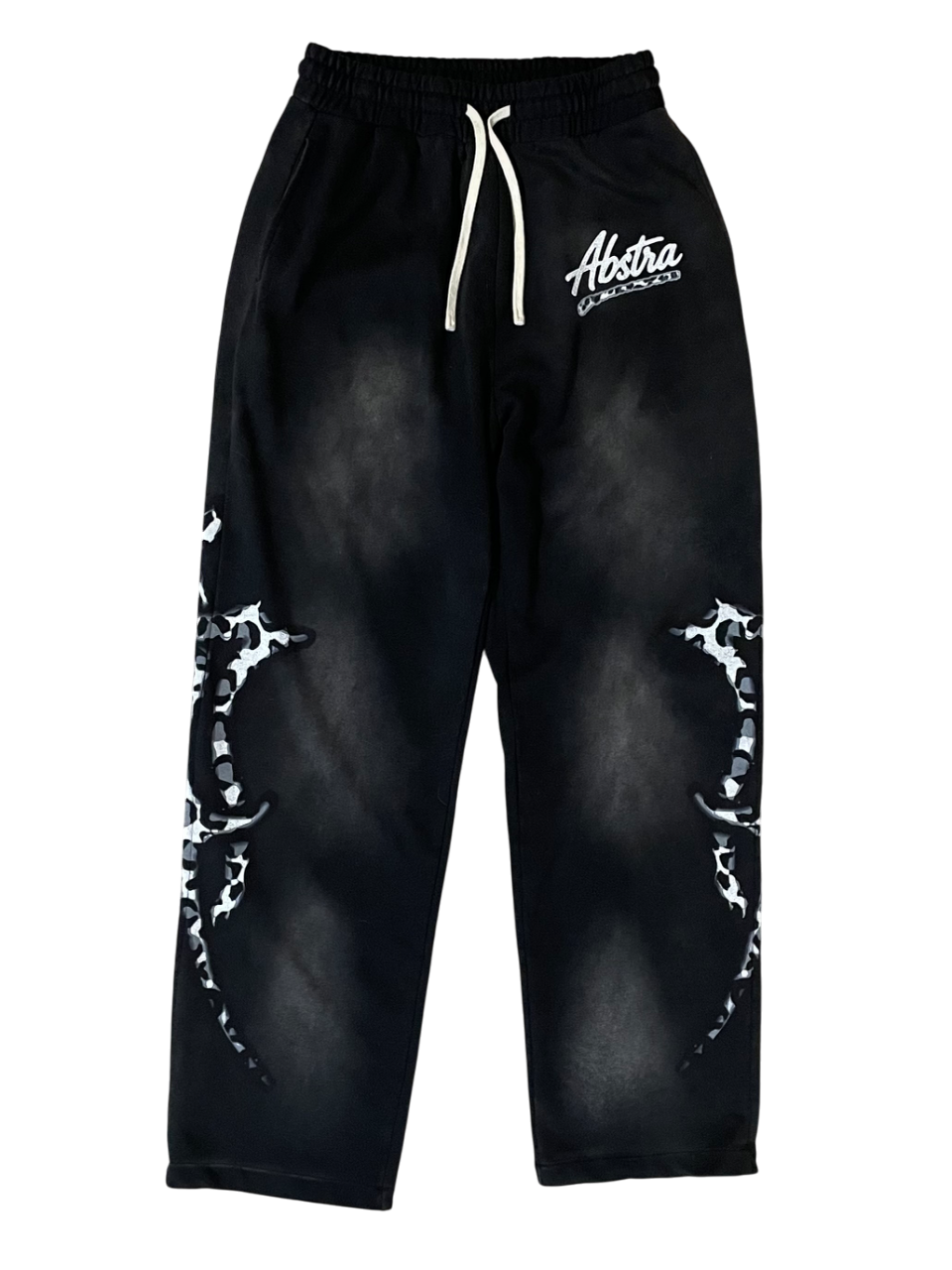 ABSTRA Black Leopard Sweatpants